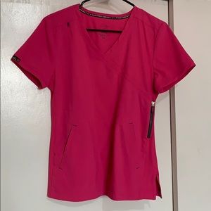 Koi Pink scrub top